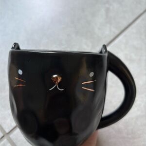 Black Cat Face Mug